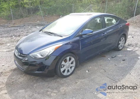 2013 Hyundai Elantra Limited из США, поврежденный, VIN KMHDH4AE6DU712731